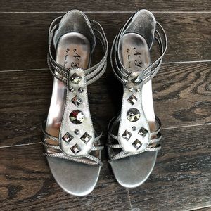 New York Transit Dress jewelry strap sandal heel